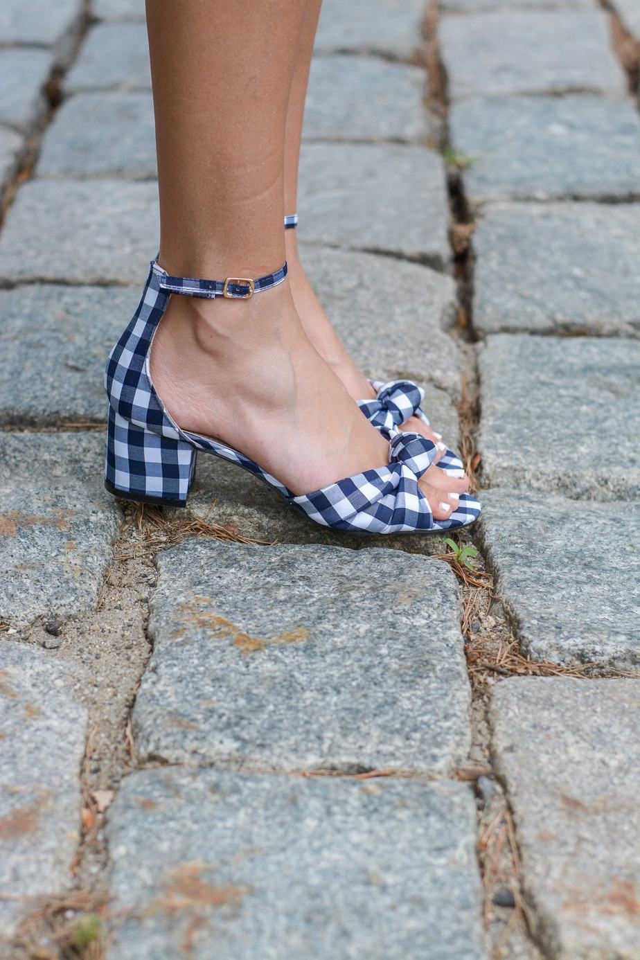 gingham sandals