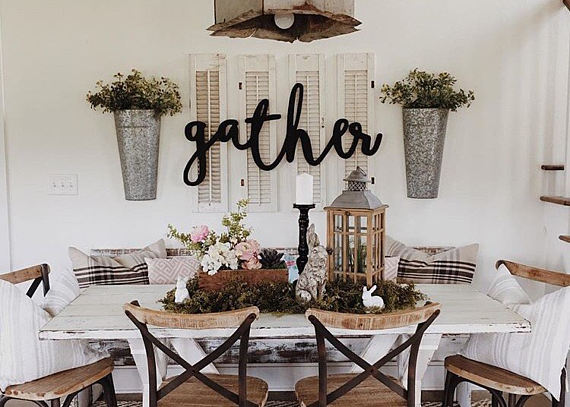 Modern farmhouse wall art from Feather and Birch