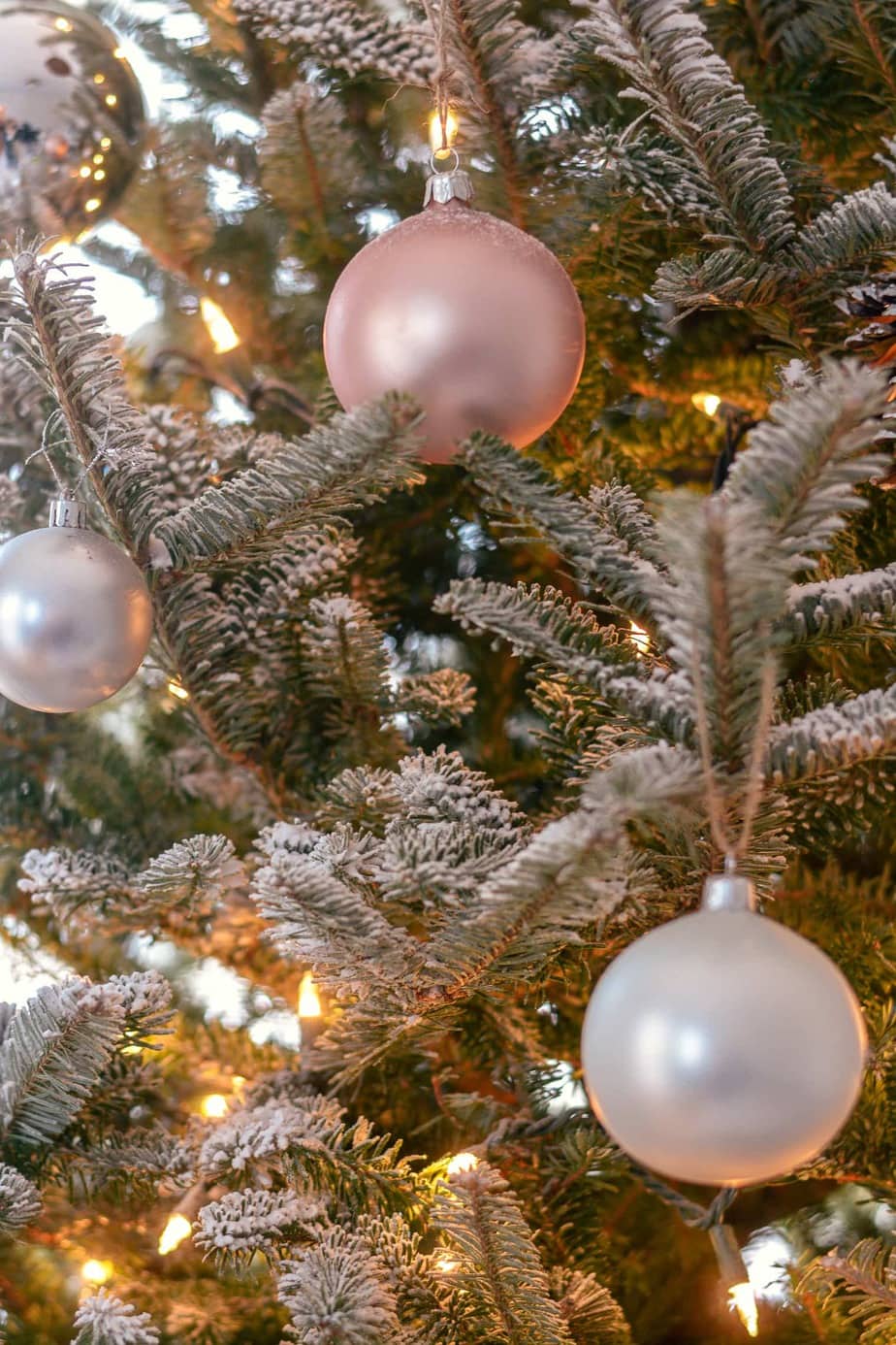 how to flock a real Christmas tree & how to flock a Christmas tree