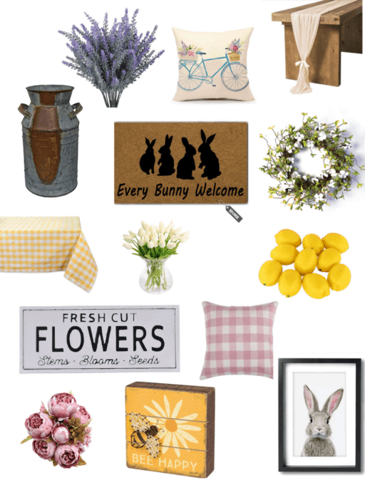 Gorgeous & affordable spring home decor, like floral accents & pastel throws, on Amazon