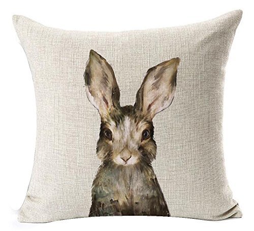 Gorgeous & affordable spring home decor, like floral accents & pastel throws, on Amazon: Bunny Pillow Case