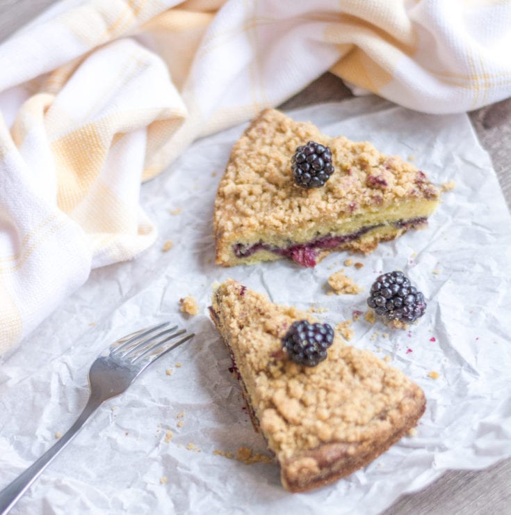 Lemon Crumb Cake Recipe With Blackberry Cake Filling