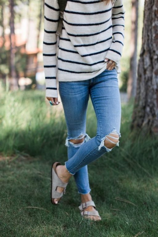 Cute outfits to wear with birkenstocks sale