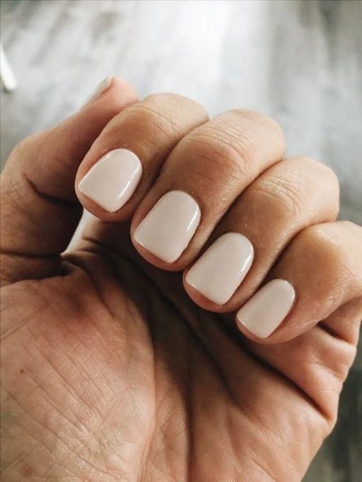 27 Barely There Nail Designs For Any Skin Tone : Sheer Nude Pink Oval Nails