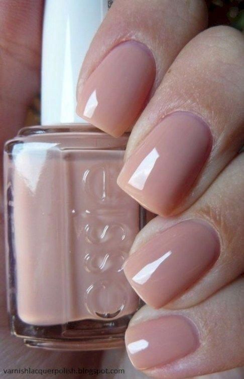 50 Trending Autumn Nail Colours & Designs : Soft Neutral Nails with Flowers