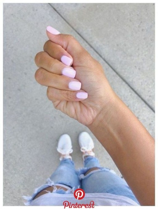 Pink nails examples, the trendiest pink nail colors to use: Bright Baby Pink