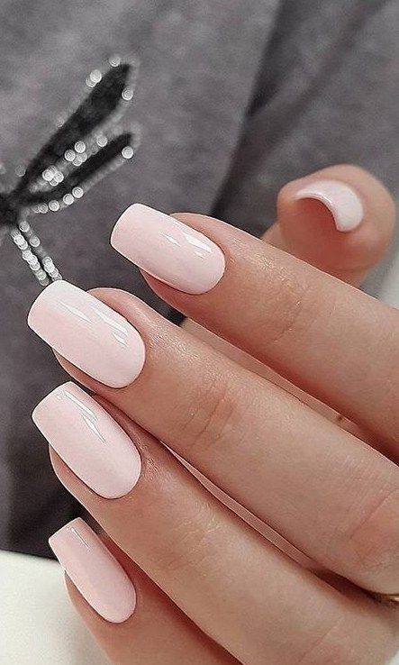 really light pink nails