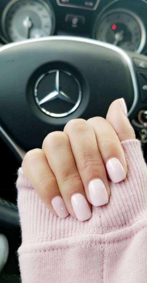Pink nails examples, the trendiest pink nail colors to use: White Pink Square Nails