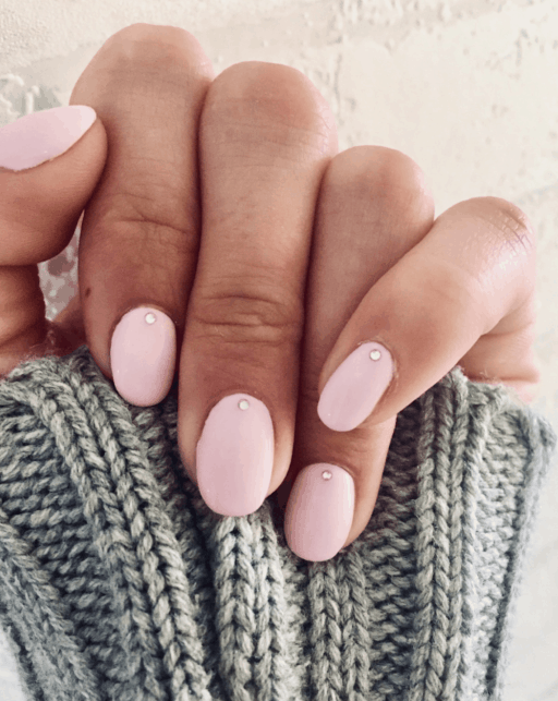 Pink nails examples, the trendiest pink nail colors to use: Matte Sparkle Nails