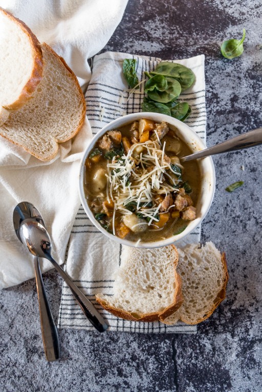 chicken and sausage gnocchi soup