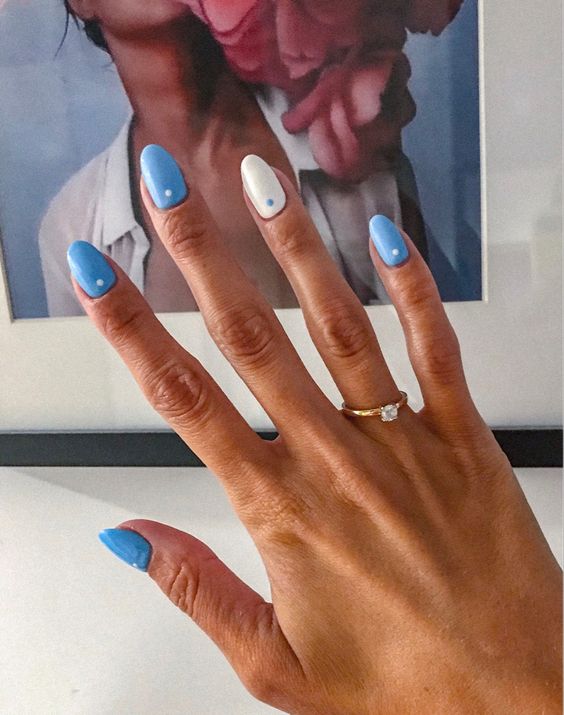 4th of July nails | red, white, and blue nails