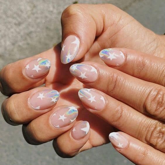 4th of July nails | red, white, and blue nails