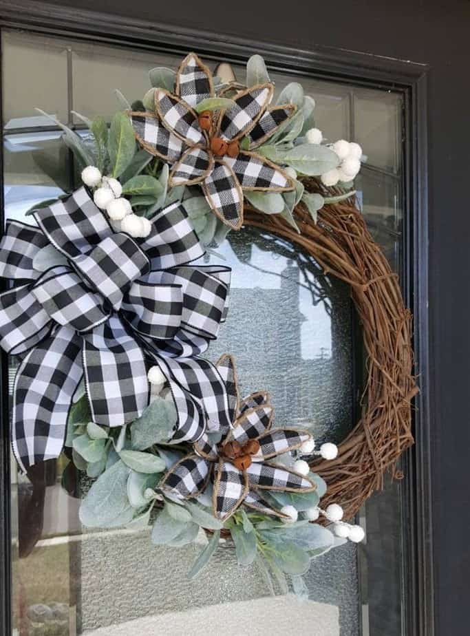 35+ Simple Fall Wreaths For The Front Door On Etsy