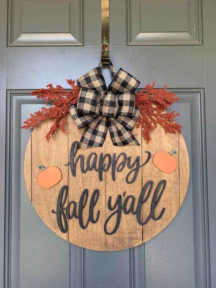 35+ Simple Fall Wreaths For The Front Door On Etsy