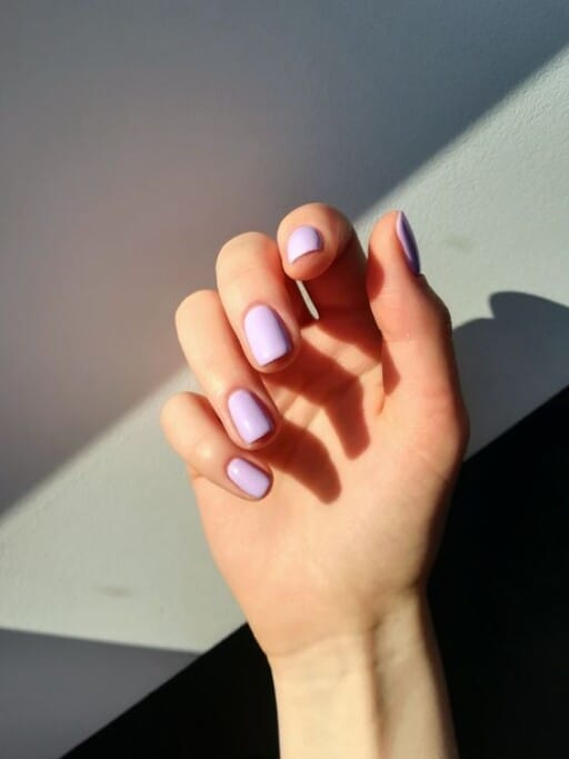 Trending beautiful purple nails for inspiration - Soft Purple