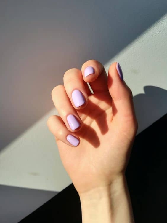 Trending beautiful purple nails for inspiration - True Purple