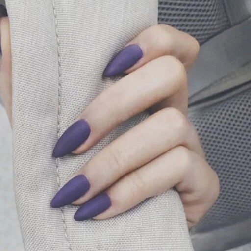 Trending beautiful purple nails for inspiration - True Purple