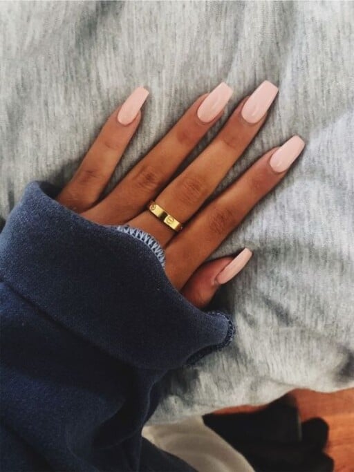 natural acrylic nails