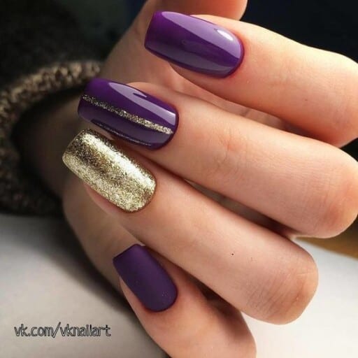 Trending beautiful purple nails for inspiration - True Purple