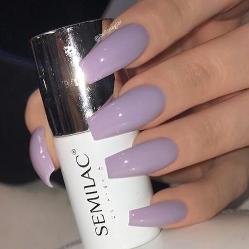 Trending beautiful purple nails for inspiration - True Purple