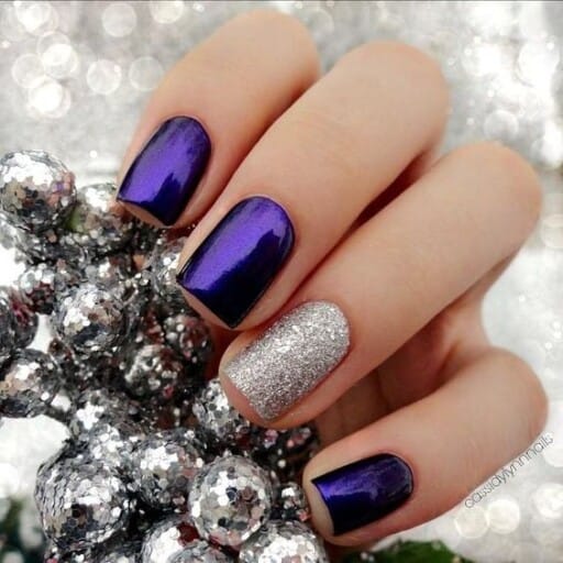 Trending beautiful purple nails for inspiration - True Purple