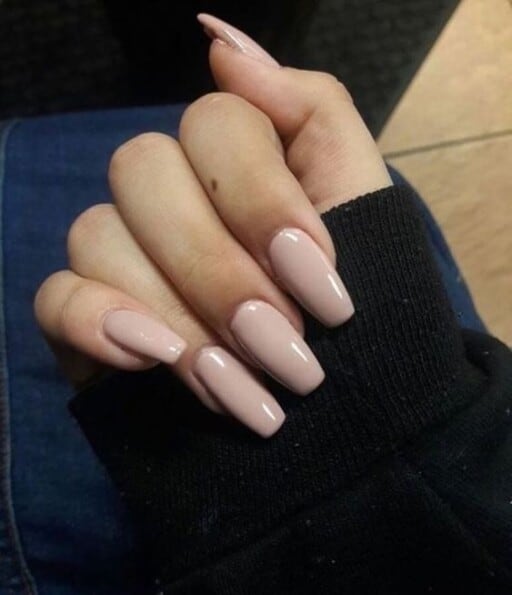 natural acrylic nails