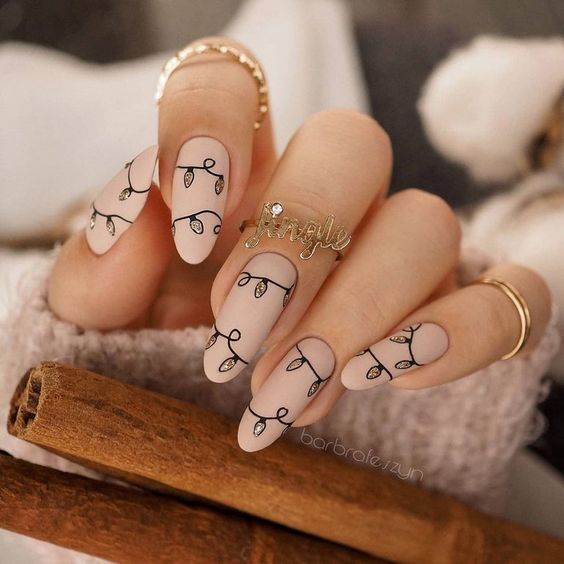cute christmas nails, christmas acrylic nails, and christmas nail designs