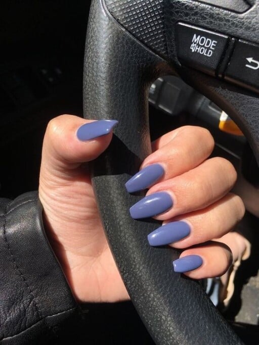 Trending beautiful purple nails for inspiration - Blue Purple