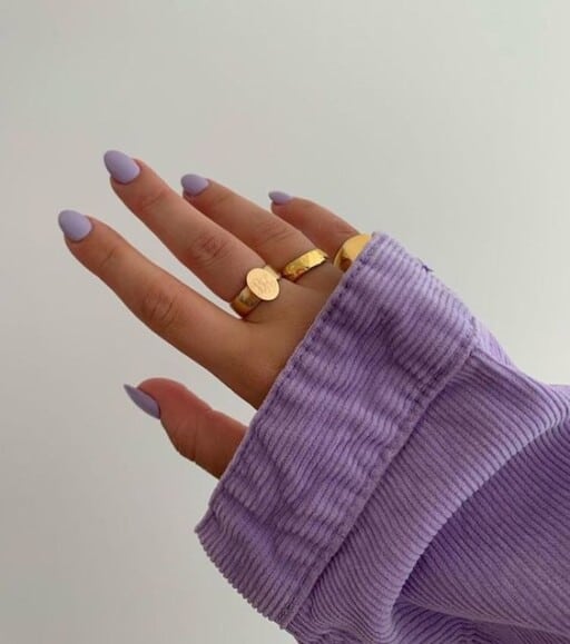 Trending beautiful purple nails for inspiration - Super Soft Purple