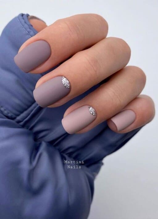 Trending beautiful purple nails for inspiration - Muted Shades Of Purple