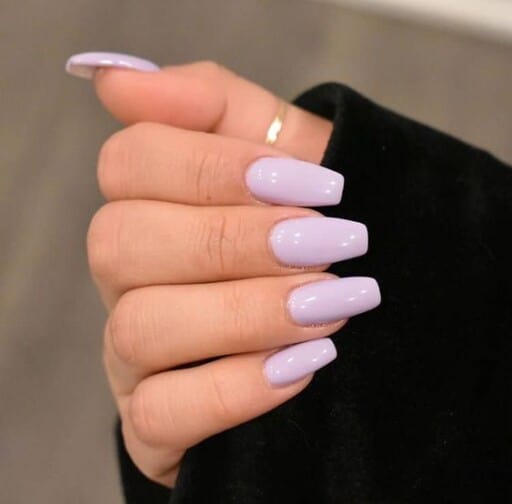 Trending beautiful purple nails for inspiration - Light Purple