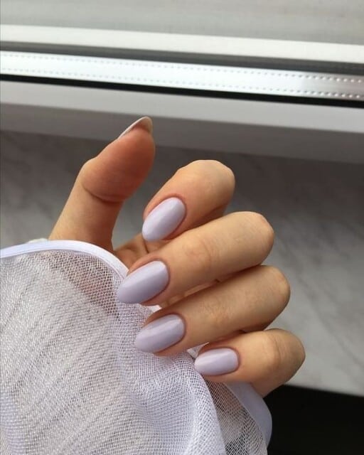 Trending beautiful purple nails for inspiration - Pale White-Lilac