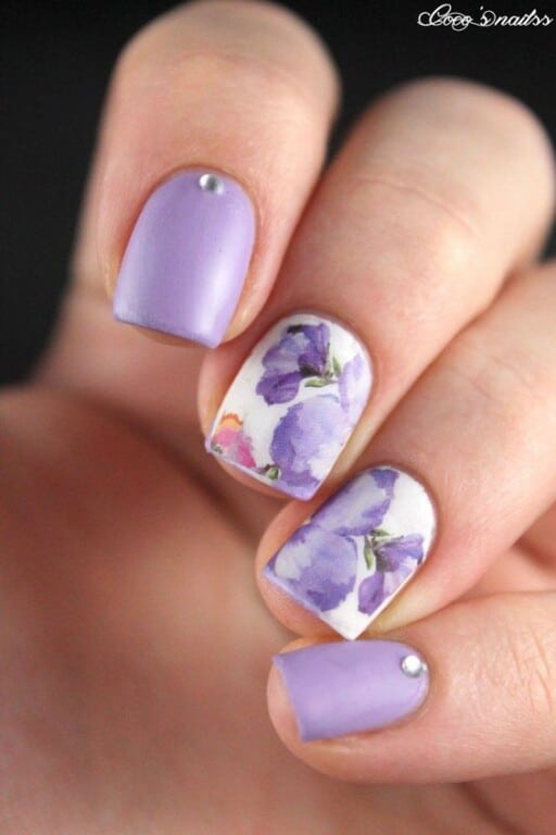 Trending beautiful purple nails for inspiration - True Purple