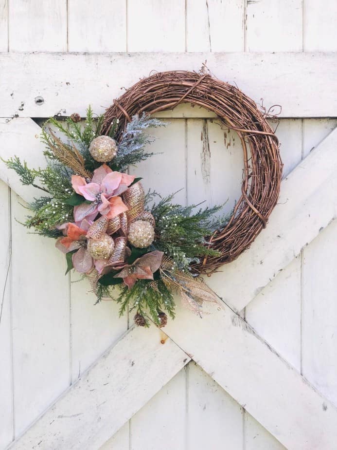 40+ Pink Christmas Wreaths For The Front Door