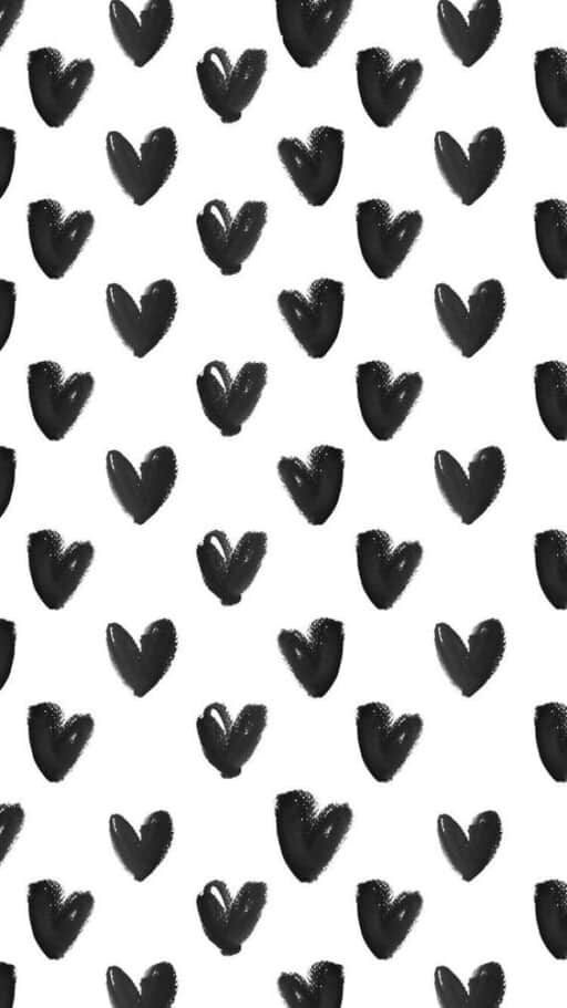 Romantic wallpapers for free download - Black Hearts