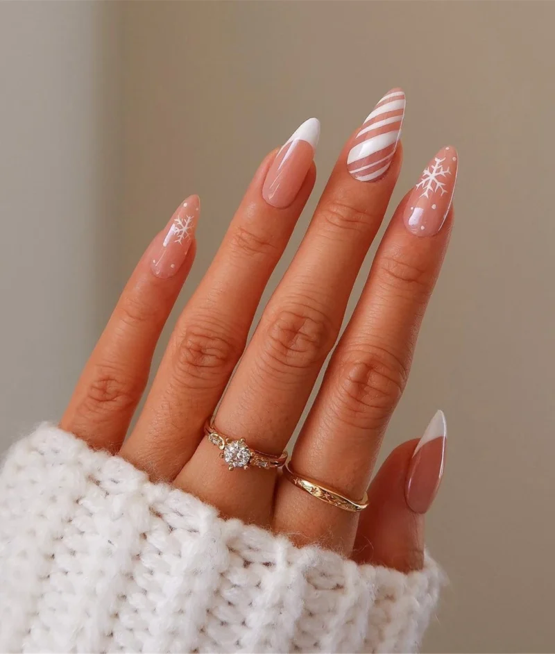 47 Beautiful Nail Art Designs & Ideas : Mismatched fall nails