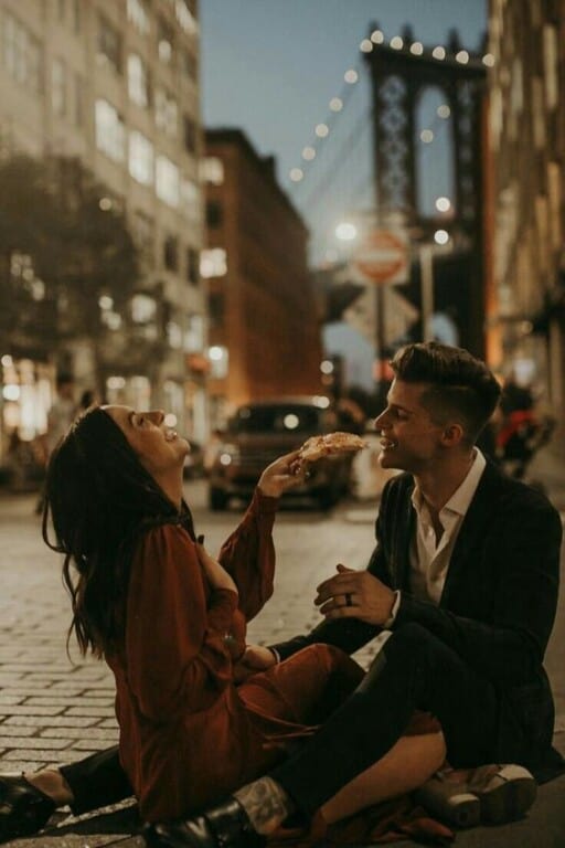 city engagement photos