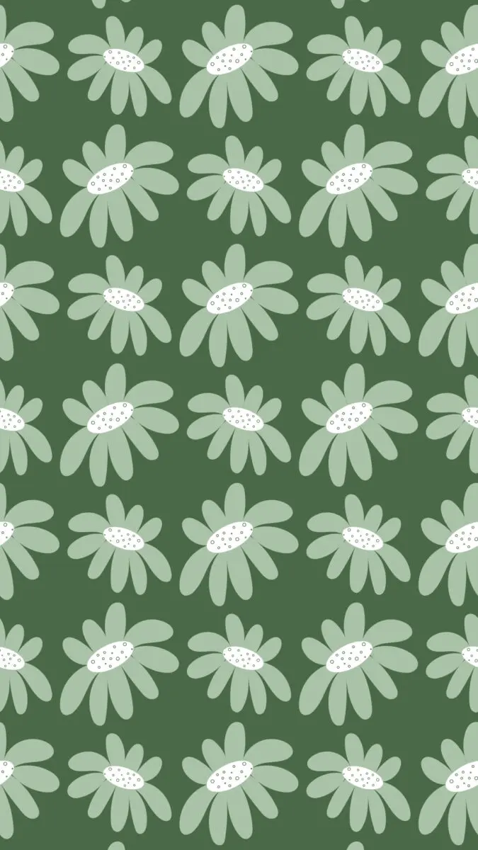 Buy 3 Minimalist Green White Daisy Flower iPhone Wallpaper Floral Online in  India  Etsy