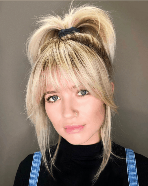 types of bangs: medium