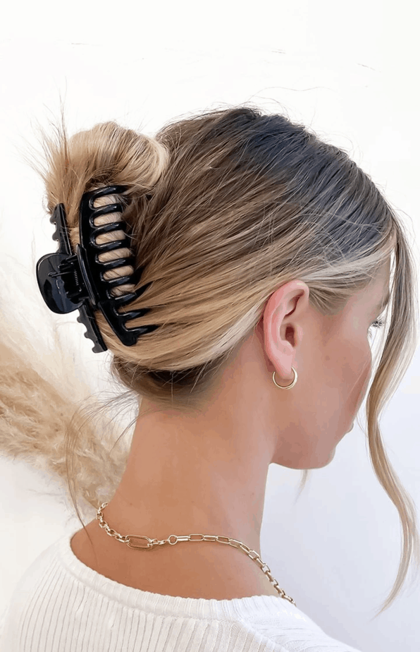 Eclat No Doubt Claw Hair Clip Black | Clip Hairstyles, Claw Hair Clips