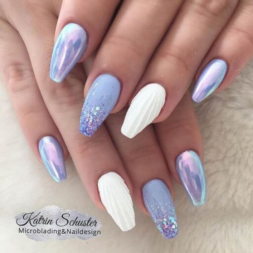 The best beach nails, tropical nails, mermaid nails, and ocean nails to copy