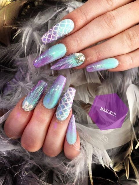 45 Ocean Nail Art Ideas | Art and Design | Beach nails, Ocean nail art, Nail  art summer