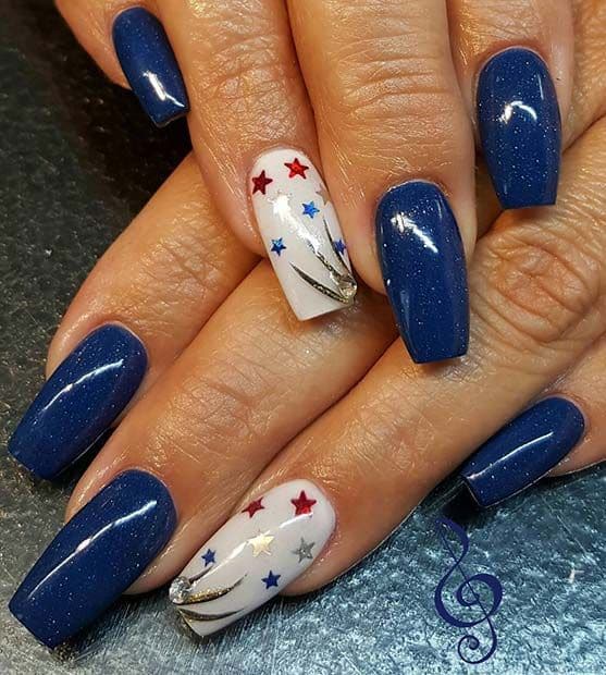 4th Of July Nails 2024 - Hatti Teodora