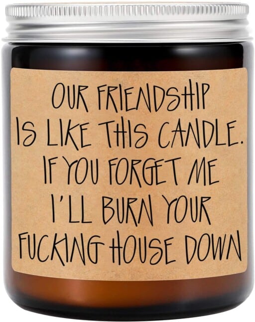 Adorable unique gift ideas for best friends - Friendship Candle