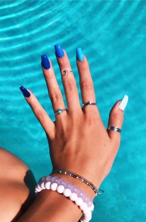 The best beach nails, tropical nails, mermaid nails, and ocean nails to copy