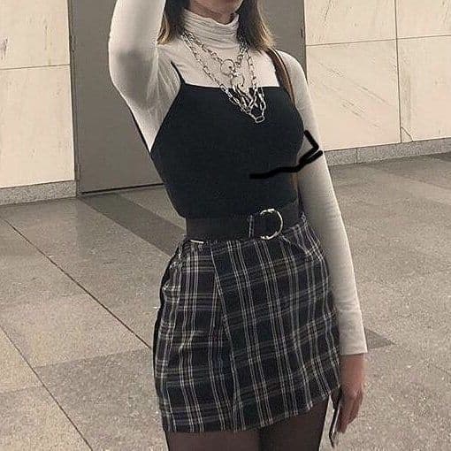 Grunge clearance skirt outfit