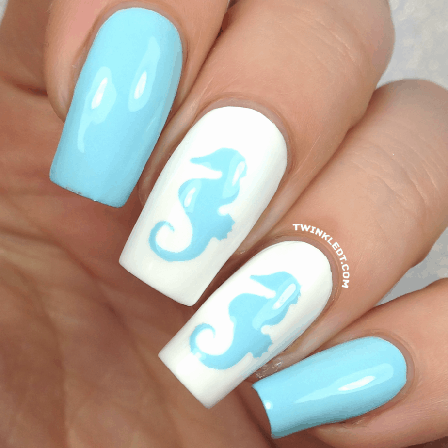 The best beach nails, tropical nails, mermaid nails, and ocean nails to copy