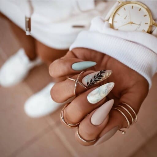 The best beach nails, tropical nails, mermaid nails, and ocean nails to copy