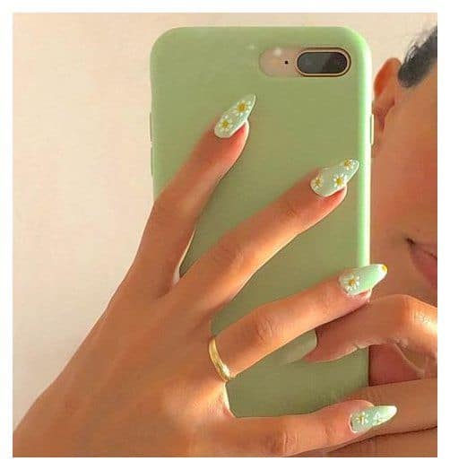 Jackie | XL Square Pale Yellow Nails