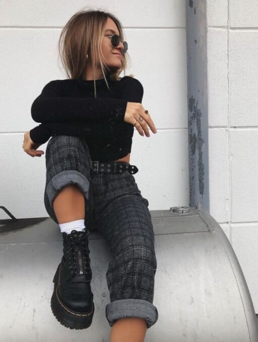 Grunge outfit inspiration for every season, grunge outfit aesthetic: Winter Grunge Outfit